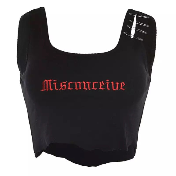 "MISCONCEIVE" CROP TOP