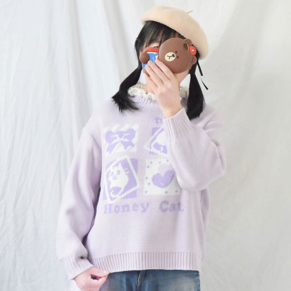 "HONEY CAT" SWEATER