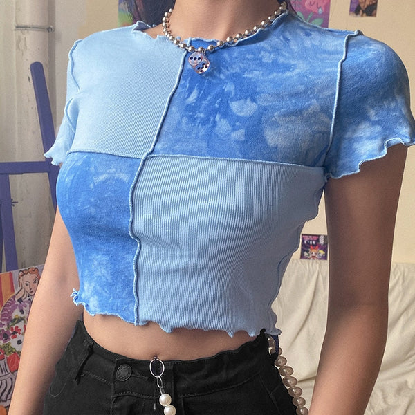 "PATCHWORK" CROP TOP