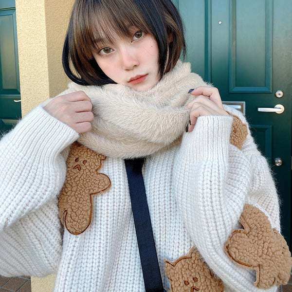 "PLUSH BEAR" PULLOVER SWEATER