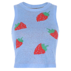 "STRAWBERRY" SWEATER VEST