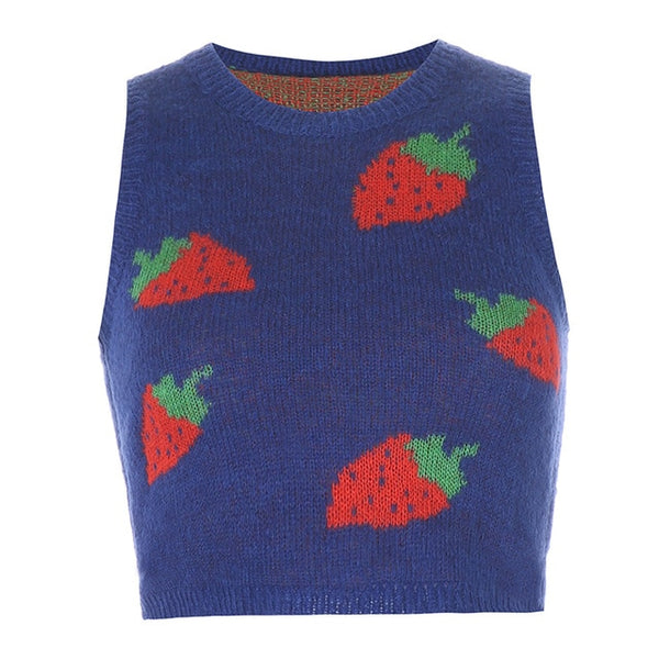 "STRAWBERRY" SWEATER VEST